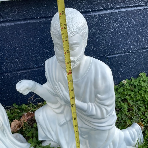 Vintage XL Nativity 21” Ceramic Molds Joseph, Mary & Baby Jesus - Picture 8 of 11